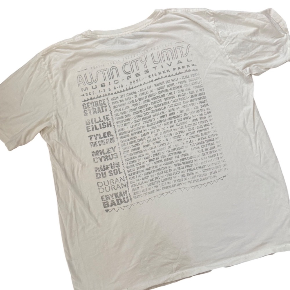 Austin City Limits 2021 Music Festival T Shirt XXL George Strait Billie Eilish - Picture 5 of 6